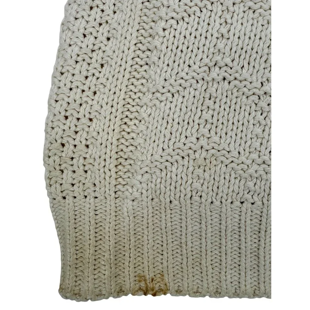 Vintage Y2K American Eagle Knit V-Neck Button Down Grunge 90s Grandpa Cardigan L - Picture 7 of 14